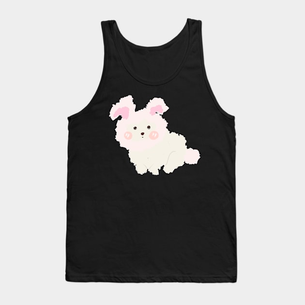 Cute Dog Tank Top by PatternbyNOK